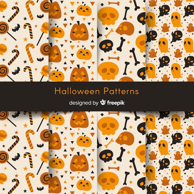 Motifs D'halloween Avec Des Dessins