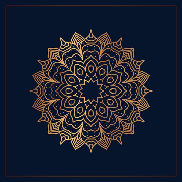 Vecteur motifs de mariage ornementaux avec mandala vecteur gratuit