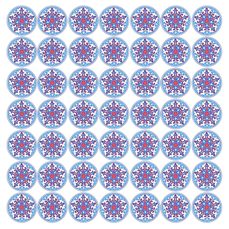 Vecteur des motifs marocains