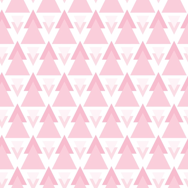Vecteur motifs mignons dessinés à la main sans soudure motifs vectoriels modernes et élégants avec des triangles de rose vif et rose clair impression rose répétitive pour enfants drôles