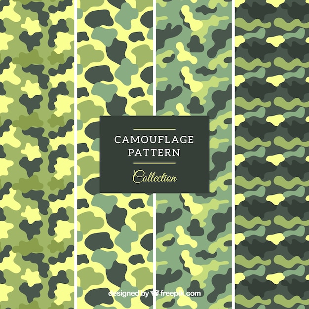 Vecteur motifs militaires verts