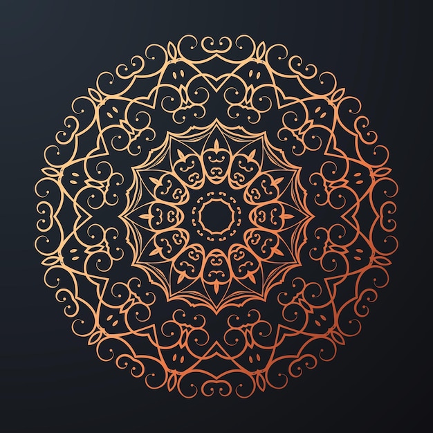 Motifs De Relaxation De Mandala Floral Design Unique Motif Dessiné à La Main