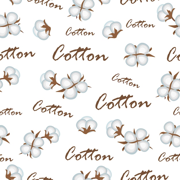 Vecteur motifs sans couture en coton doux