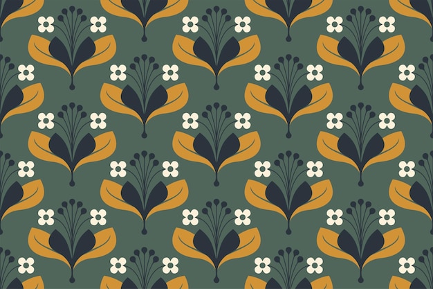 Des motifs sans couture avec des fleurs décoratives dans l'art vectoriel