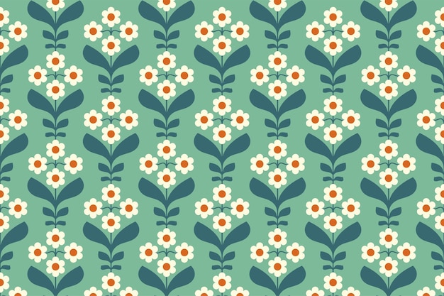 Des motifs sans couture avec des fleurs décoratives dans l'art vectoriel