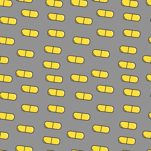 Des motifs sans couture gris de comprimés gris pilules pixels 1000x1000