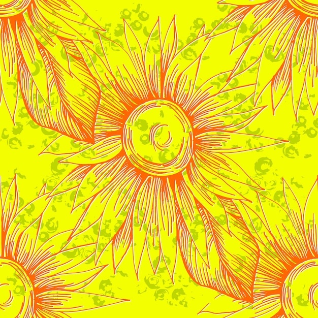 Des Motifs Sans Couture De Tournesol