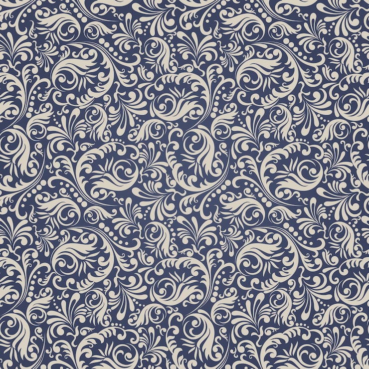 Vecteur motifs de style baroque, motif décoratif, vecteur, matériau source, motif en mosaïque, cycle de répétition