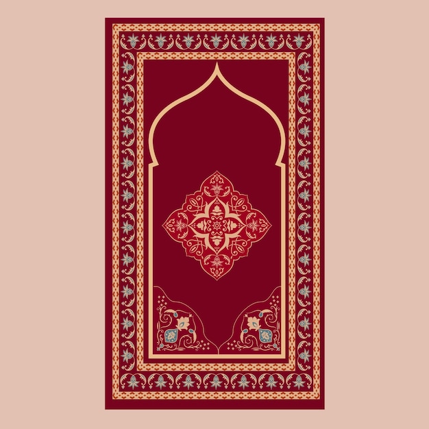 Des Motifs De Tapis De Prière Pour Le Textile