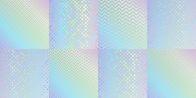 Motifs de texture hologramme dégradé de feuille de paillettes