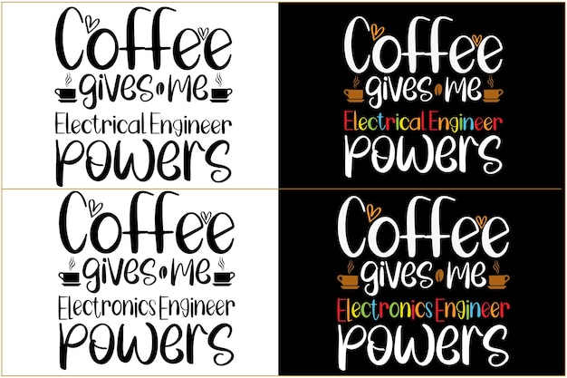 Vecteur la motivation du café à la mode cite la conception de t-shirt ou de typographie de café