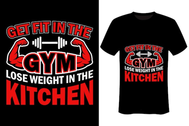 Motivation - Entraînement - Conception de t-shirts de gym