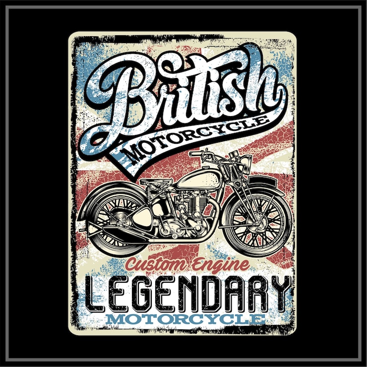 Vecteur moto britannique