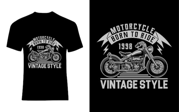 Vecteur moto née en 1995 style vintage vintage tshirt design