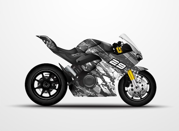 Vecteur moto sportbikes wrap conception de décalcomanie et d'autocollant en vinyle.