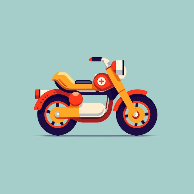 Vecteur moto vector illustration demi-visage de moto avec de nombreux détails