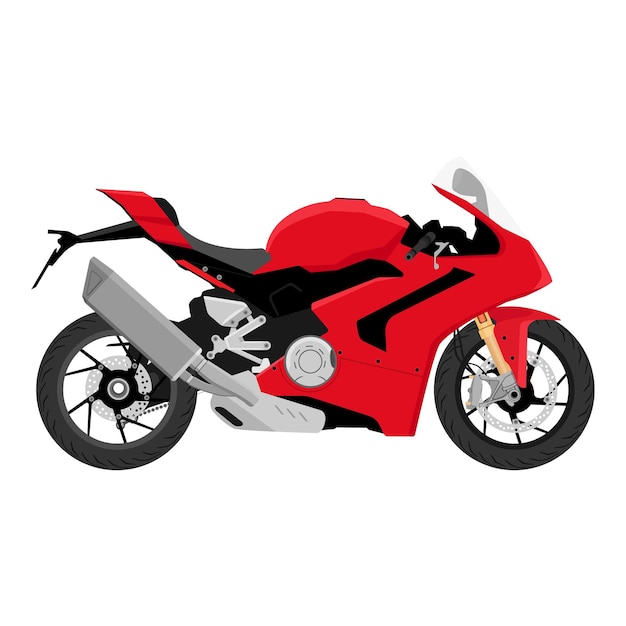 Moto De Vélo De Sport Rouge