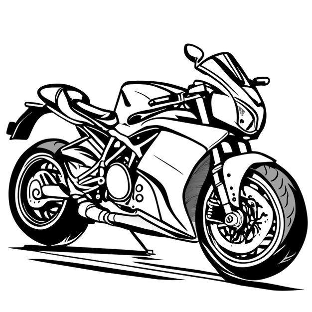 Vecteur motocicleta excelsior super x en noir et blanc sin arco par detras mas clara illustration vectorielle