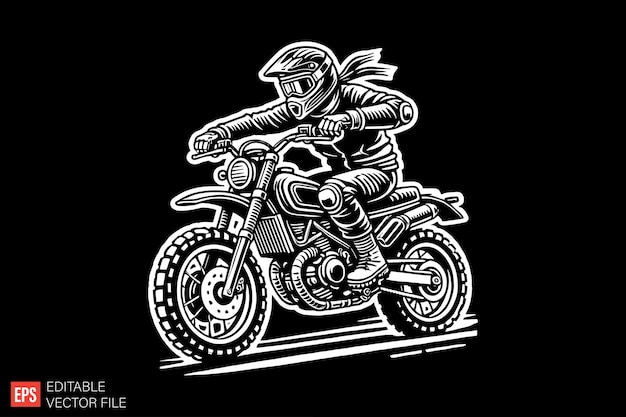 Motocrossiste féminine