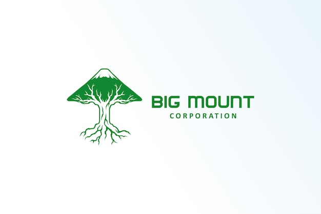 Mount Arbre Touristique Minimaliste élégant Moderne Simple Vecteur De Logo