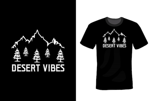 Mountain T shirt design typographie vintage