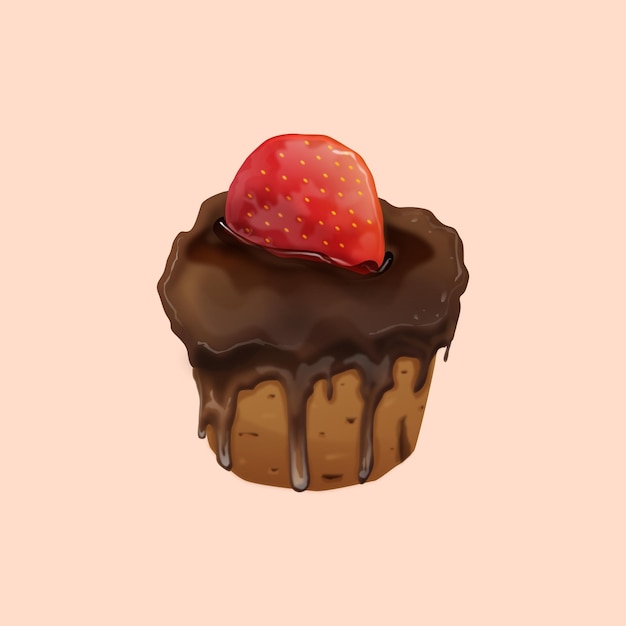 Muffin à La Fraise