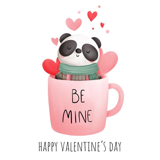 Mug De La Saint-valentin Avec Lion