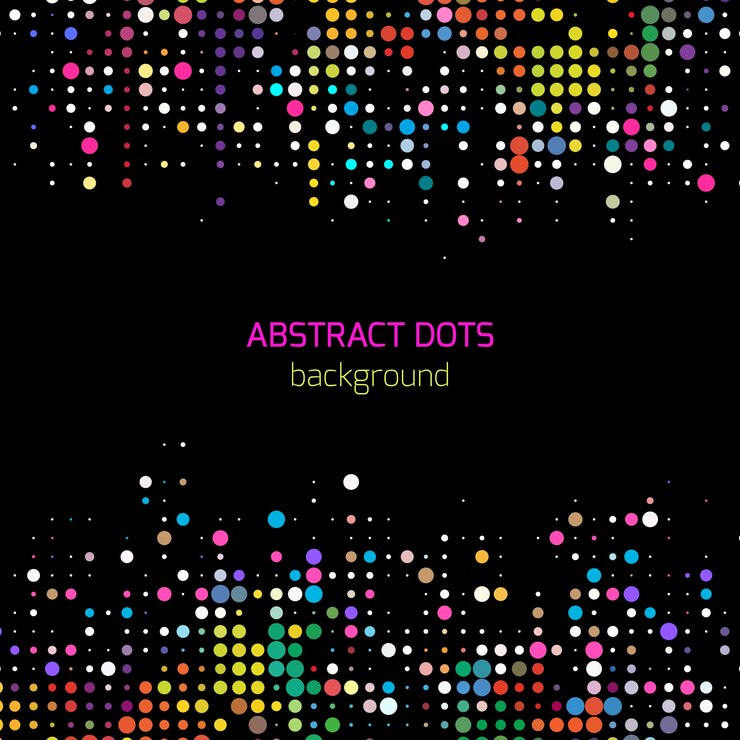 Multicolor abstract points background