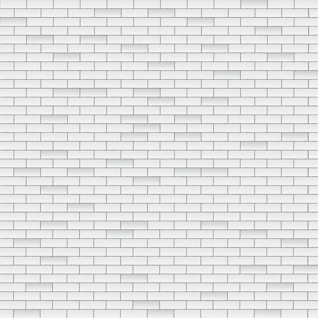 Vecteur mur de briques blanches