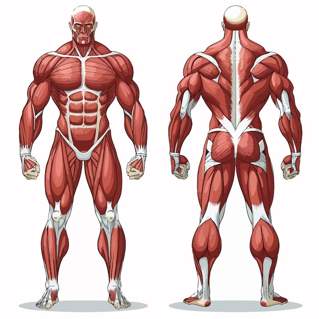 Vecteur muscle_human_vector_illustration