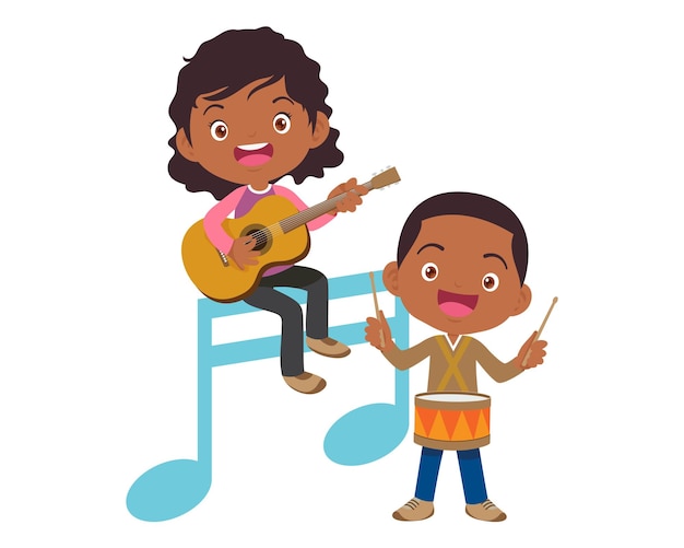 Music kidsPlay concept musical de l'école de musique