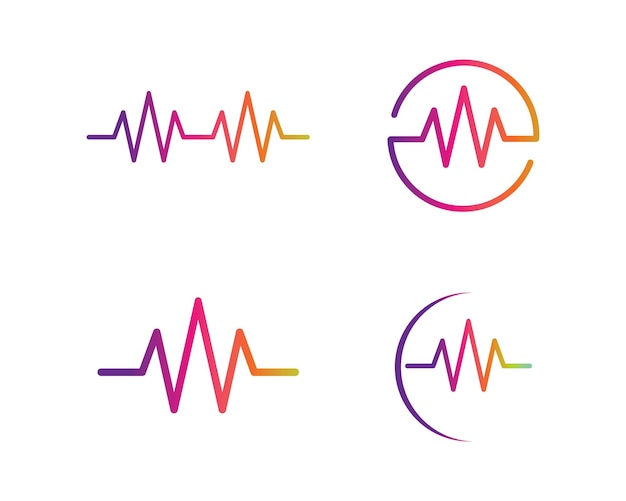 Musicequaizer Et Modèle D'icône Vectorielle De Logo D'illustration D'effet Sonore