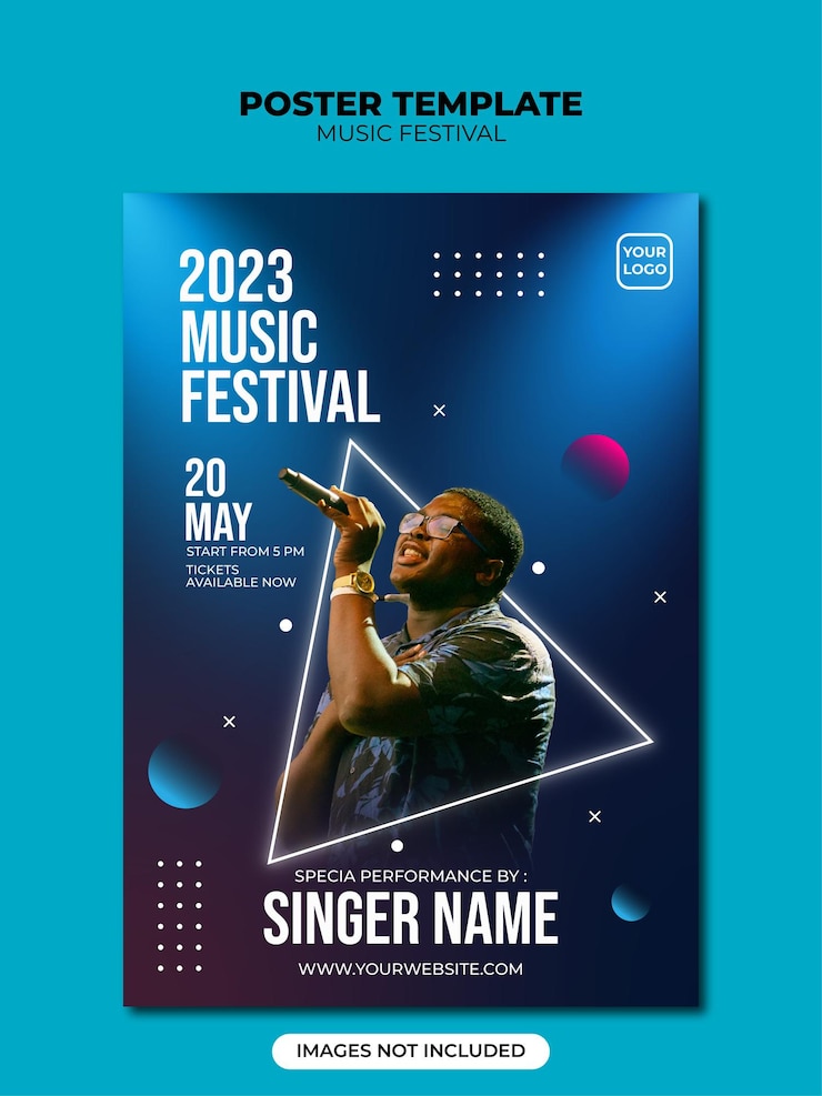 Vecteur musique modèle d&#39;affiche du festival