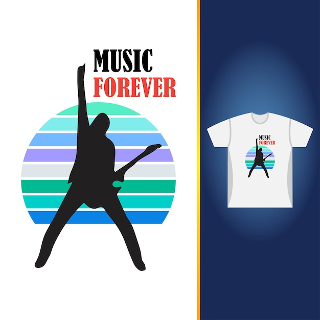 Vecteur musique t-shirt design