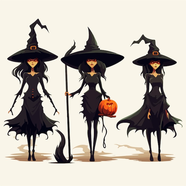 Mystérieuse Figurine D'automne Halloween Witch Ai Generation
