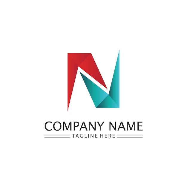 N Lettre Logo Template