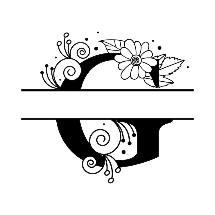 Vecteur la nature embrasse la lettre florale h le monogramme floral le design personnalisable l'alphabet floral élégant