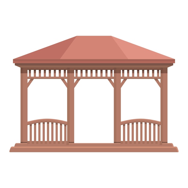 Nature pergola icône dessin animé vecteur maison de mariage parc jardin
