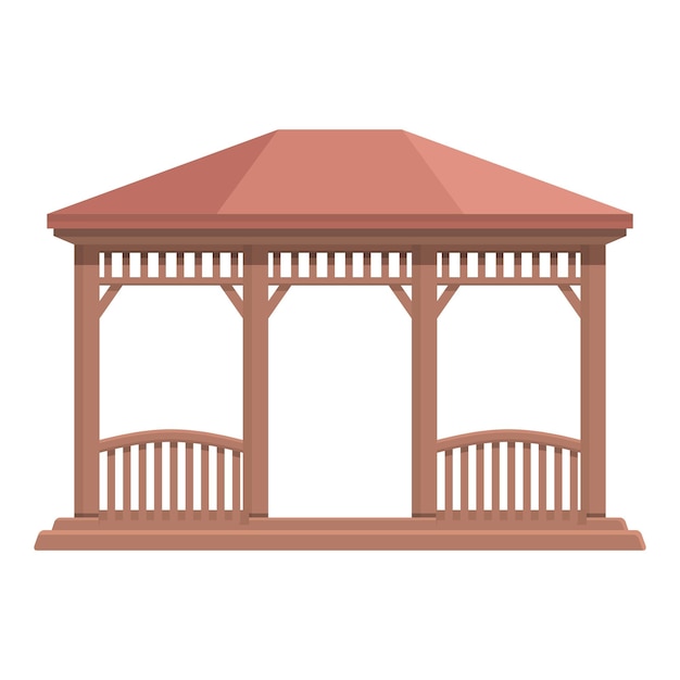 Vecteur nature pergola icône dessin animé vecteur maison de mariage parc jardin