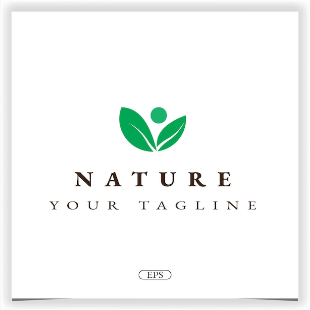 Nature Santé Logo Premium Modèle élégant Vecteur Eps 10