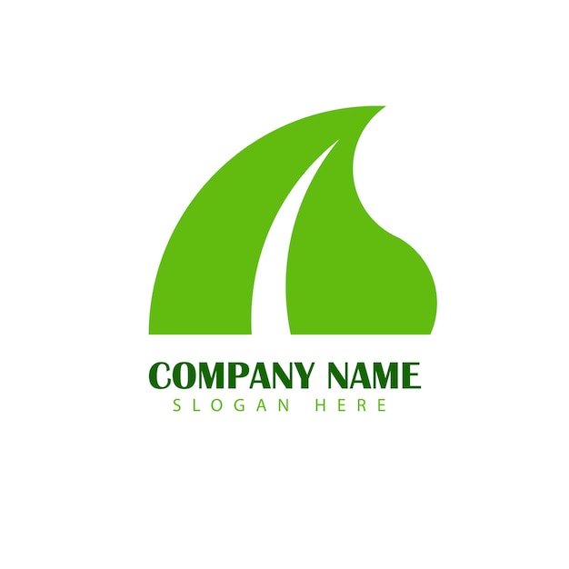 Nature Vert Lettre A Logo