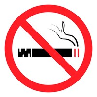 Ne pas fumer. arrêtez de fumer, signez. symbole interdit. symbole de service hôtelier. aucune icône de fumer