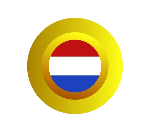Vecteur néerlandaise drapeau