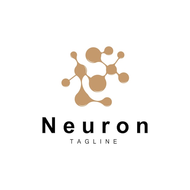 Neuron Logo Cel Adn Network Vector And Particle Technology Simple Illustration Template Design