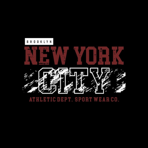 NEW YORK CITY effet grunge design typographie illustration graphique vectorielle pour l'impression de t-shirts et autres