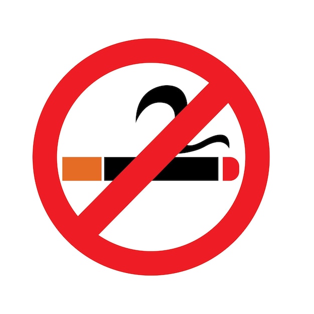 Vecteur no smoking icon vector logo modèle d'illustration de conception