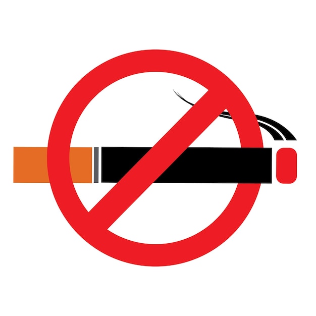 Vecteur no smoking icon vector logo modèle d'illustration de conception