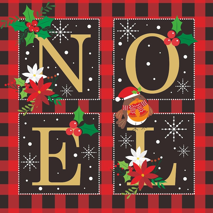 Vecteur noël noël robin est le jour de noël.