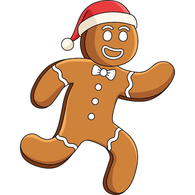 Noël, Pain Gingembre, Homme, Dessin Animé, Coloré Clipart