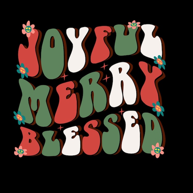 Noël Rétro Svg Meilleur Design De T-shirt, Joyeux Noël, T-shirt De Typographie Vecteur Premium